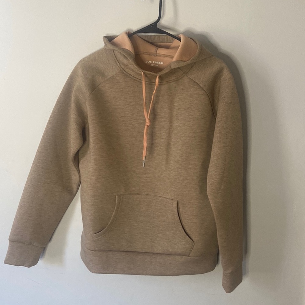Joe Fresh - Women’s Hoodie - Dusty Peach & Grey - Size US M - Picture 1 of 4